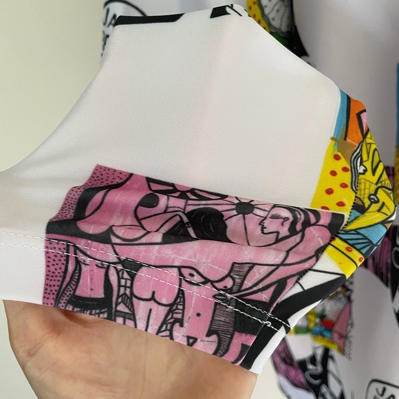 NWT Swiminista x James Peter Henry good vibes rash guard Art Toss - Picture 7 of 8